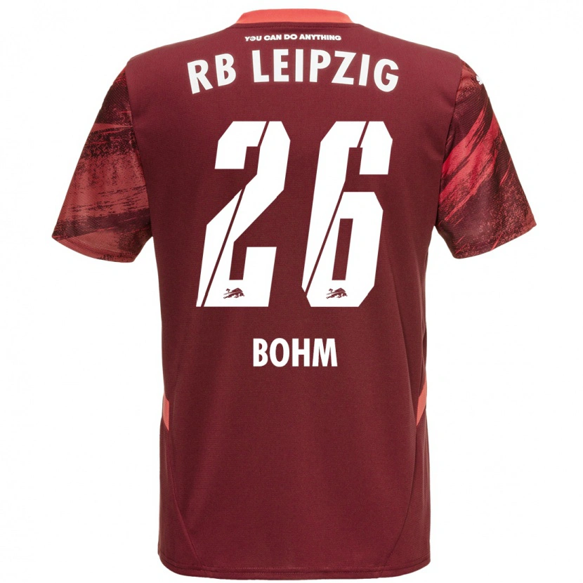 Danxen Dětské Pepe Böhm #26 Burgundské Daleko Hráčské Dresy 2024/25 Dres