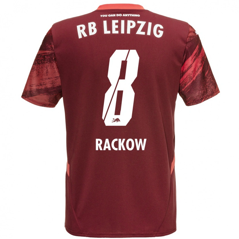 Danxen Dětské Gianna Rackow #8 Burgundské Daleko Hráčské Dresy 2024/25 Dres