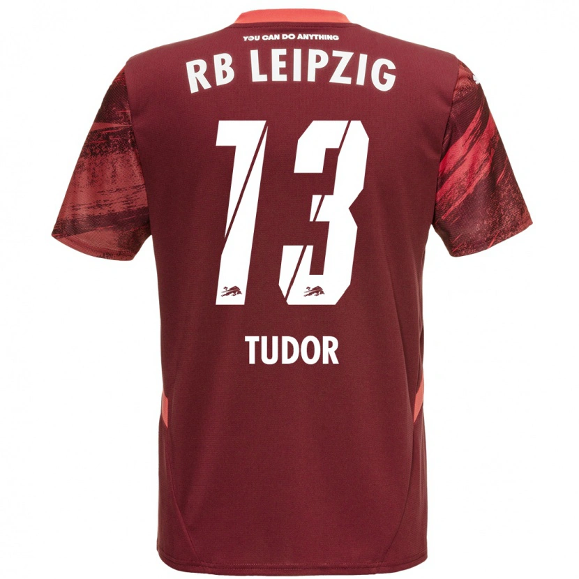 Danxen Dětské Aaron Tudor #13 Burgundské Daleko Hráčské Dresy 2024/25 Dres