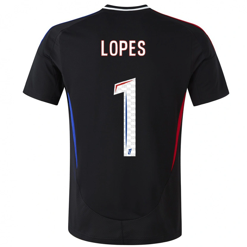 Danxen Dětské Anthony Lopes #1 Černý Daleko Hráčské Dresy 2024/25 Dres