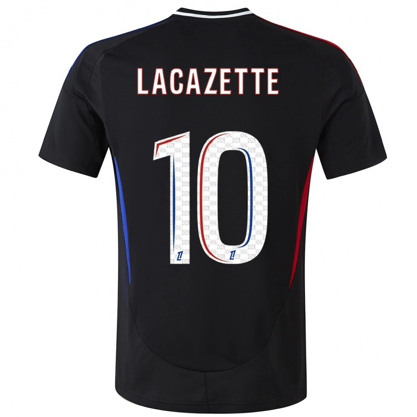 Danxen Dětské Alexandre Lacazette #10 Černý Daleko Hráčské Dresy 2024/25 Dres