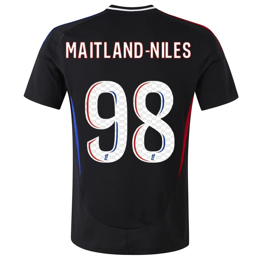 Danxen Dětské Ainsley Maitland-Niles #98 Černý Daleko Hráčské Dresy 2024/25 Dres