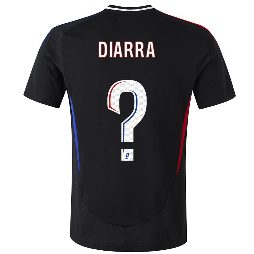 Danxen Dětské Lassine Diarra #0 Černý Daleko Hráčské Dresy 2024/25 Dres