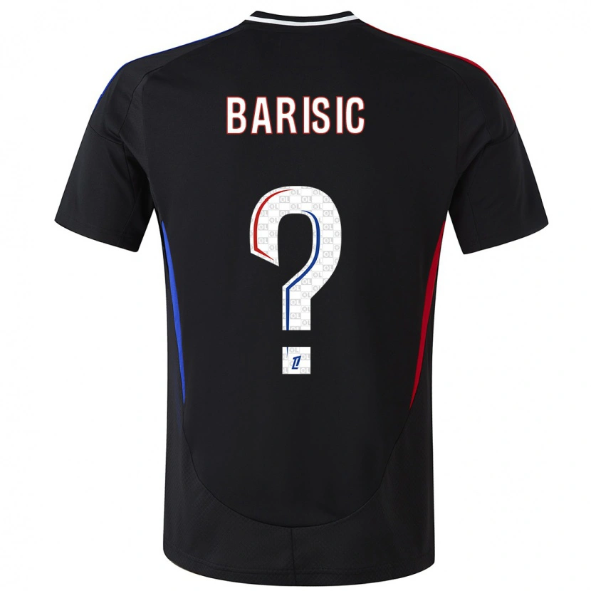 Danxen Dětské Téo Barisic #0 Černý Daleko Hráčské Dresy 2024/25 Dres