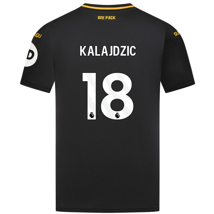 Danxen Dětské Sasa Kalajdzic #18 Černý Daleko Hráčské Dresy 2024/25 Dres