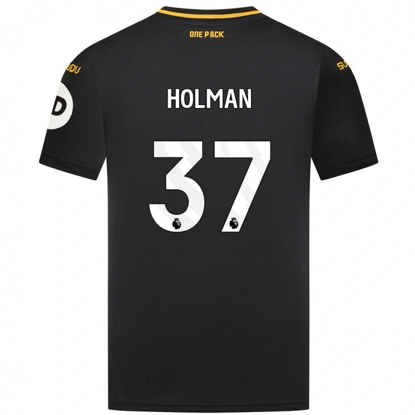 Danxen Dětské Fletcher Holman #37 Černý Daleko Hráčské Dresy 2024/25 Dres