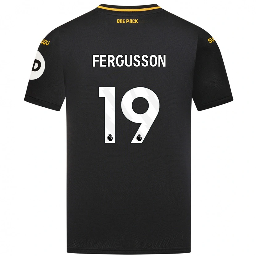 Danxen Dětské Liv Fergusson #19 Černý Daleko Hráčské Dresy 2024/25 Dres