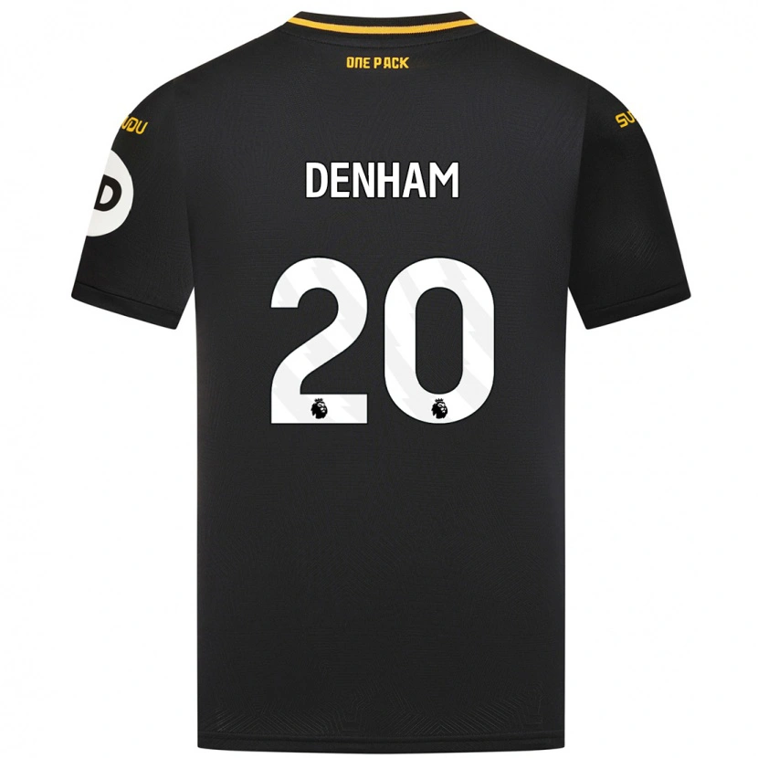 Danxen Dětské Ania Denham #20 Černý Daleko Hráčské Dresy 2024/25 Dres