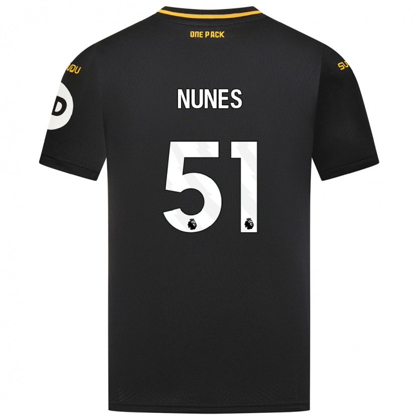 Danxen Dětské Grazi Nunes #51 Černý Daleko Hráčské Dresy 2024/25 Dres