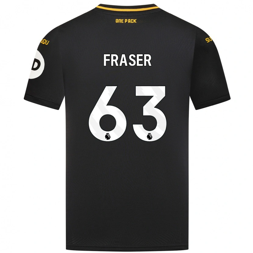 Danxen Dětské Nathan Fraser #63 Černý Daleko Hráčské Dresy 2024/25 Dres