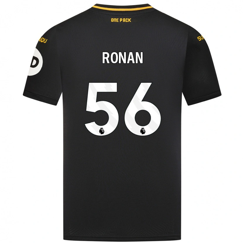 Danxen Dětské Connor Ronan #56 Černý Daleko Hráčské Dresy 2024/25 Dres