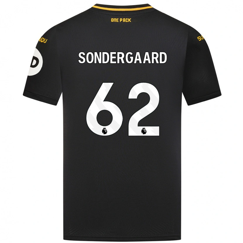 Danxen Dětské Andreas Sondergaard #62 Černý Daleko Hráčské Dresy 2024/25 Dres