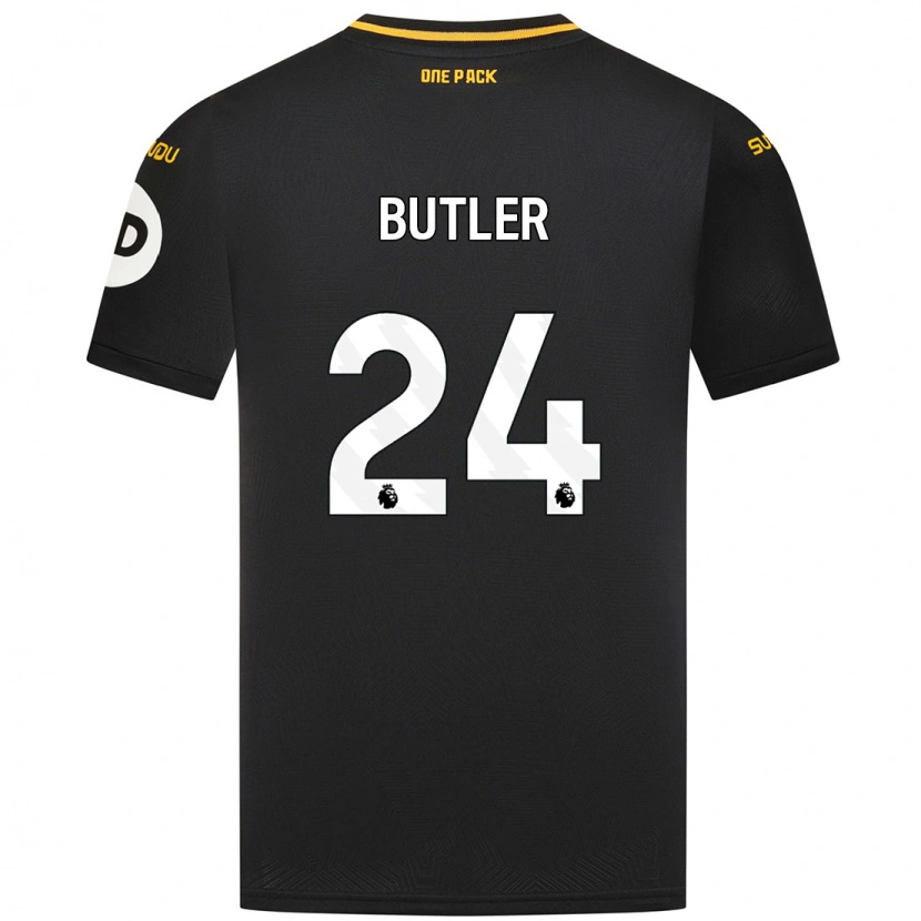 Danxen Dětské Elli Butler #24 Černý Daleko Hráčské Dresy 2024/25 Dres