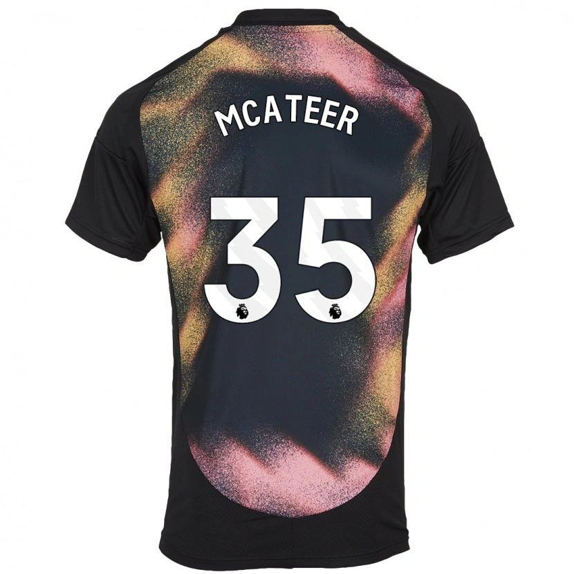 Danxen Dětské Kasey Mcateer #35 Černá Bílá Daleko Hráčské Dresy 2024/25 Dres