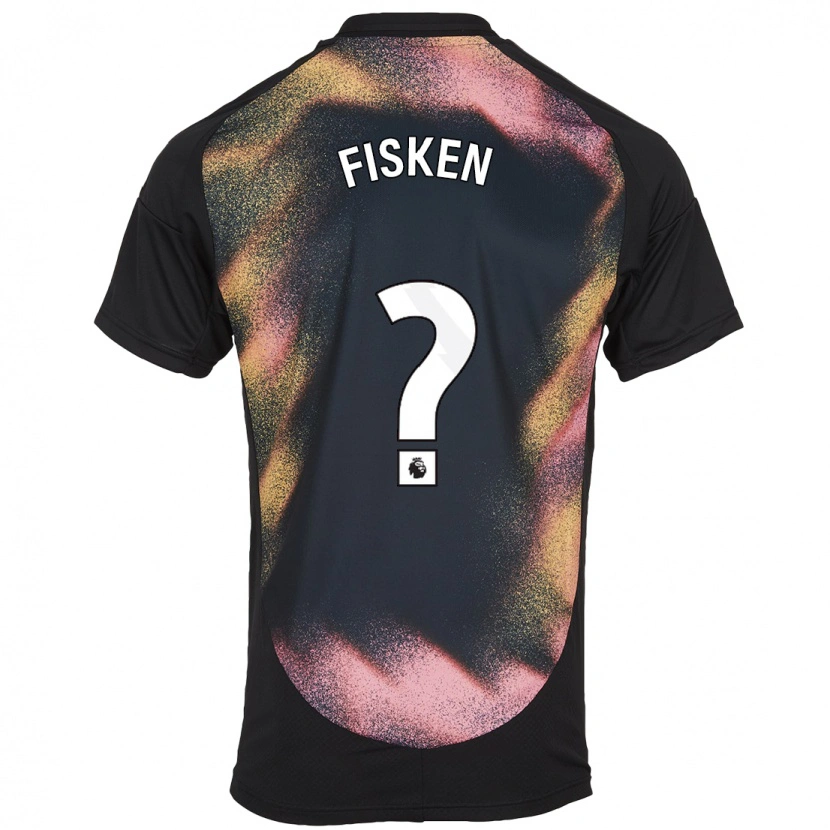 Danxen Dětské Alfie Fisken #0 Černá Bílá Daleko Hráčské Dresy 2024/25 Dres