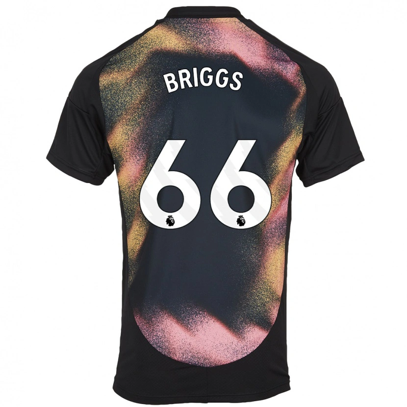 Danxen Dětské Logan Briggs #66 Černá Bílá Daleko Hráčské Dresy 2024/25 Dres