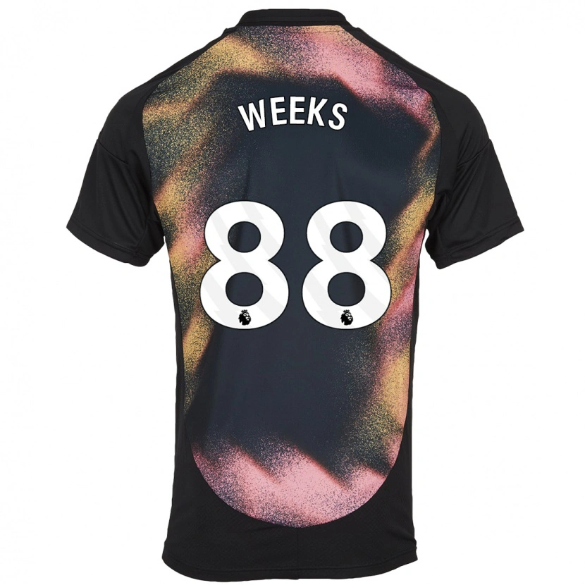 Danxen Dětské Tyler Weeks #88 Černá Bílá Daleko Hráčské Dresy 2024/25 Dres