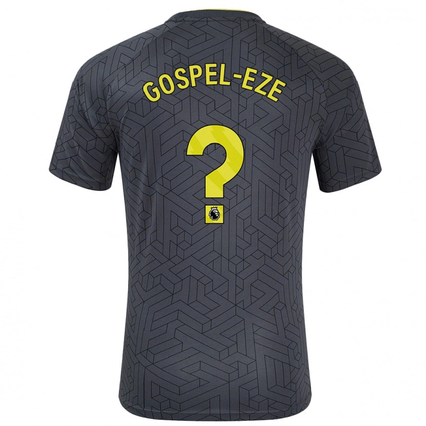 Danxen Dětské Goodness Gospel-Eze #0 Černá Žlutá Daleko Hráčské Dresy 2024/25 Dres