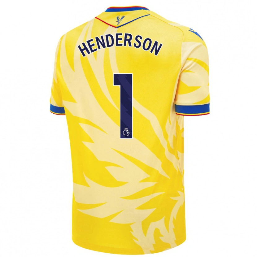 Danxen Dětské Dean Henderson #1 Žluť Daleko Hráčské Dresy 2024/25 Dres