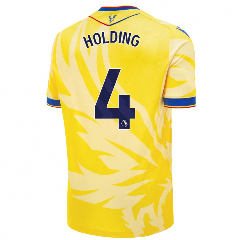 Danxen Dětské Rob Holding #4 Žluť Daleko Hráčské Dresy 2024/25 Dres