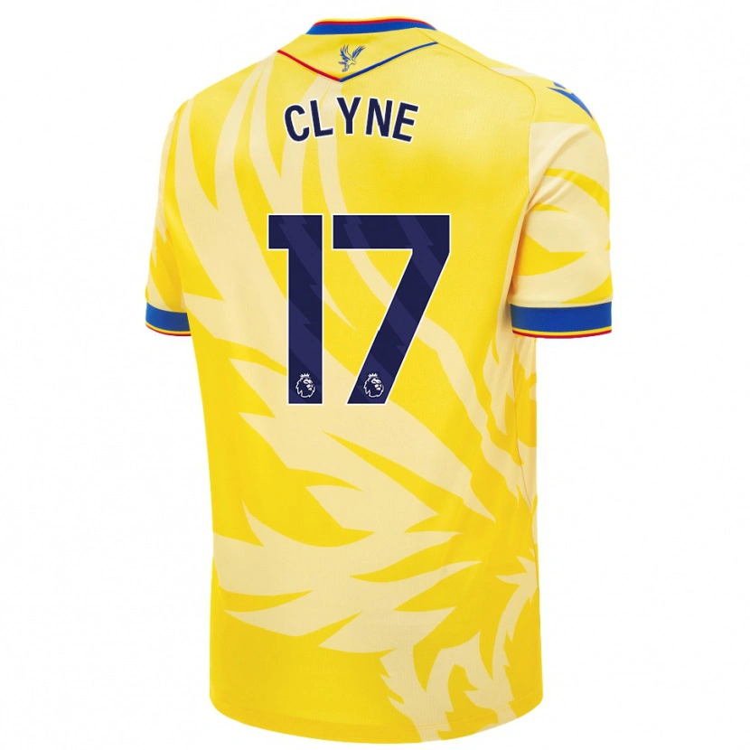 Danxen Dětské Nathaniel Clyne #17 Žluť Daleko Hráčské Dresy 2024/25 Dres