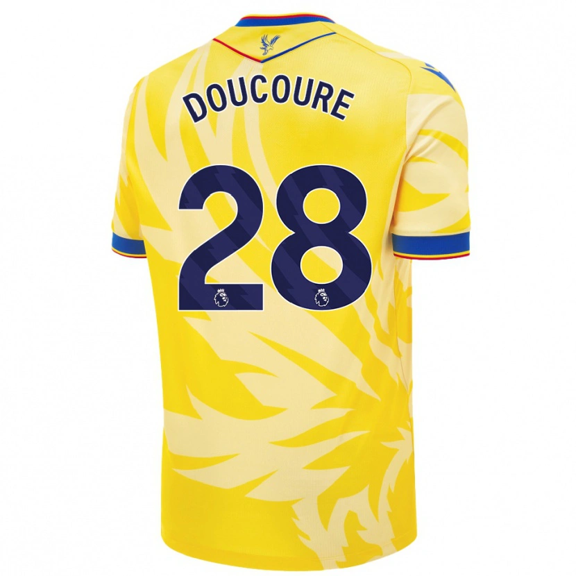 Danxen Dětské Cheick Doucouré #28 Žluť Daleko Hráčské Dresy 2024/25 Dres