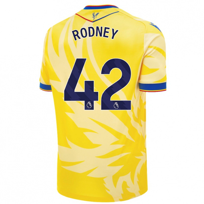 Danxen Dětské Kaden Rodney #42 Žluť Daleko Hráčské Dresy 2024/25 Dres