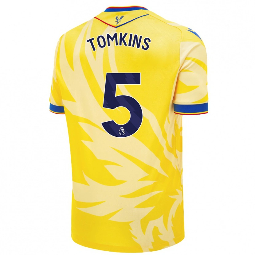 Danxen Dětské James Tomkins #5 Žluť Daleko Hráčské Dresy 2024/25 Dres