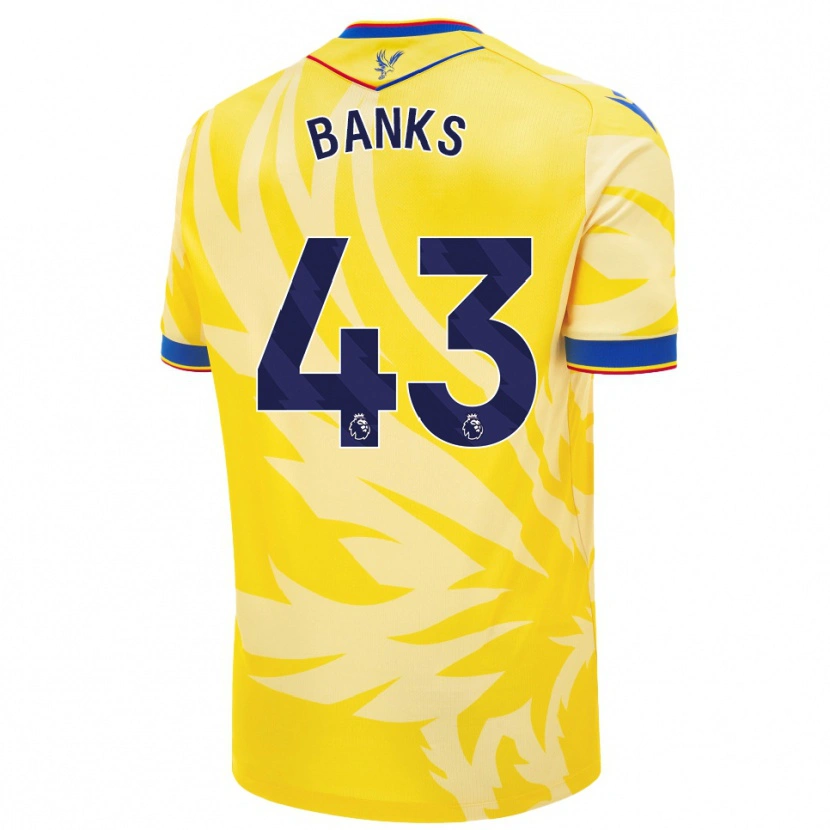 Danxen Dětské Scott Banks #43 Žluť Daleko Hráčské Dresy 2024/25 Dres