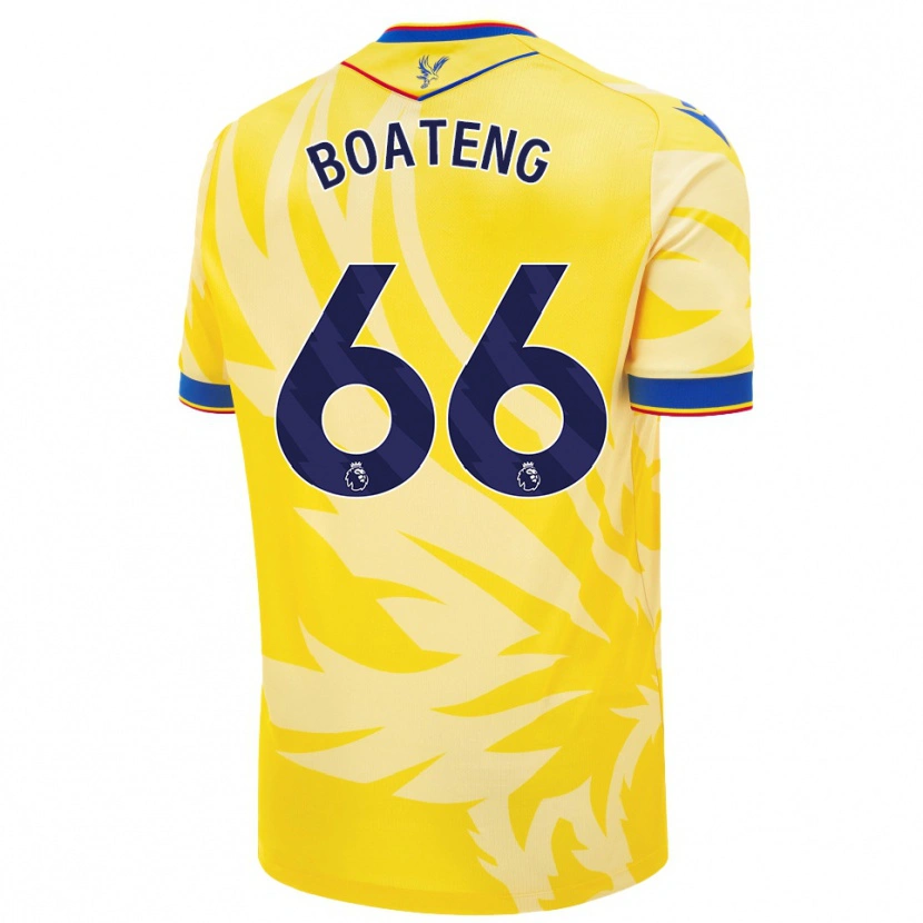 Danxen Dětské David Boateng #66 Žluť Daleko Hráčské Dresy 2024/25 Dres