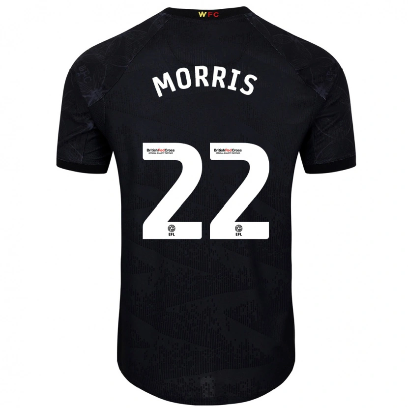 Danxen Dětské James Morris #22 Černá Bílá Daleko Hráčské Dresy 2024/25 Dres