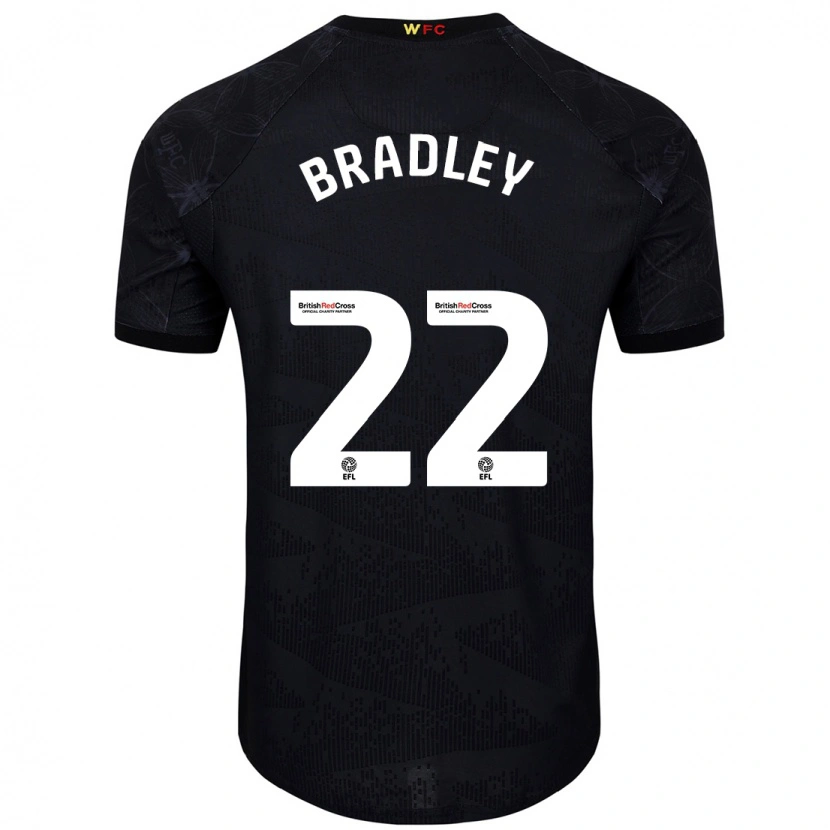 Danxen Dětské Jade Bradley #22 Černá Bílá Daleko Hráčské Dresy 2024/25 Dres