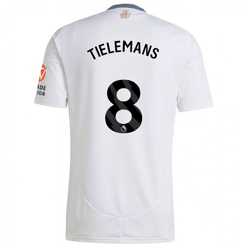 Danxen Dětské Youri Tielemans #8 Bílý Daleko Hráčské Dresy 2024/25 Dres