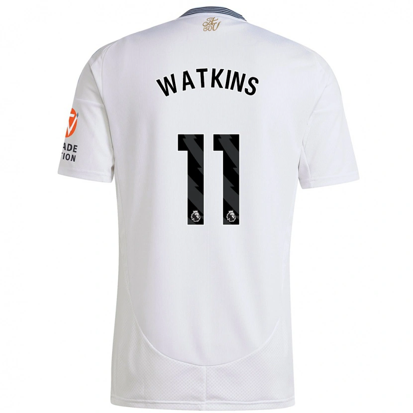 Danxen Dětské Ollie Watkins #11 Bílý Daleko Hráčské Dresy 2024/25 Dres