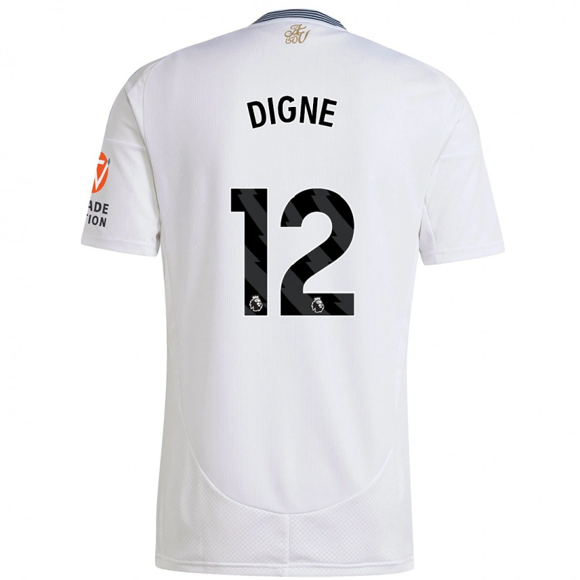 Danxen Dětské Lucas Digne #12 Bílý Daleko Hráčské Dresy 2024/25 Dres