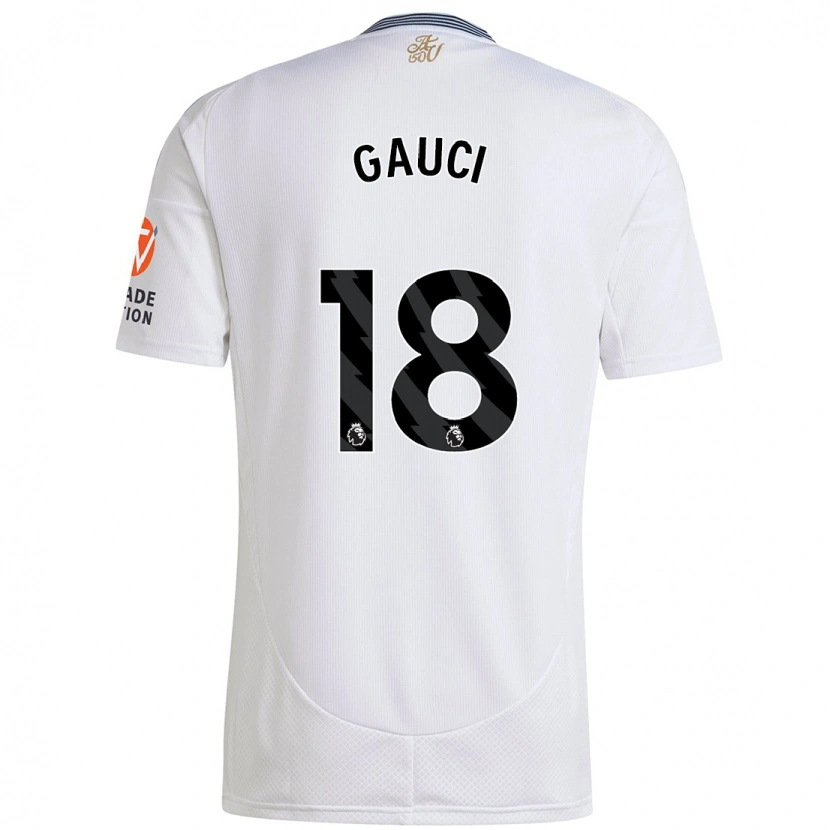 Danxen Dětské Joe Gauci #18 Bílý Daleko Hráčské Dresy 2024/25 Dres