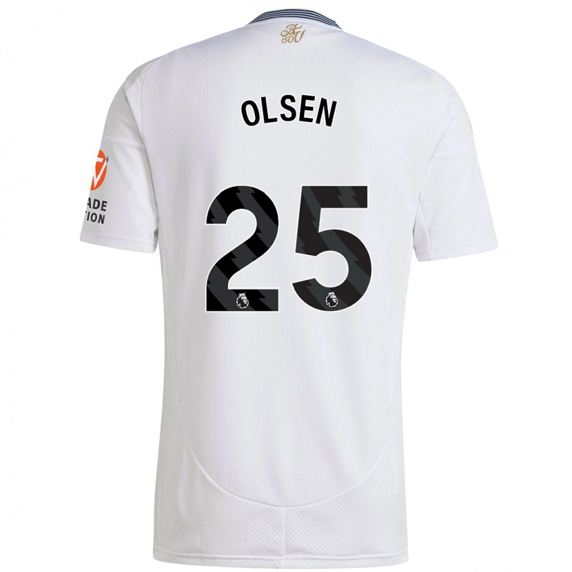 Danxen Dětské Robin Olsen #25 Bílý Daleko Hráčské Dresy 2024/25 Dres