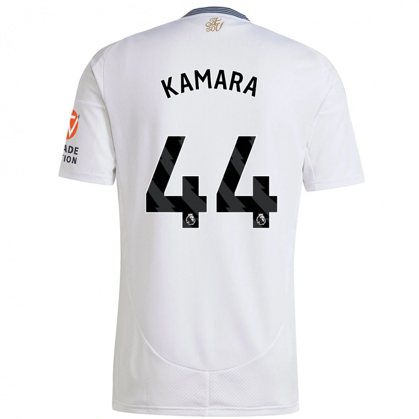 Danxen Dětské Boubacar Kamara #44 Bílý Daleko Hráčské Dresy 2024/25 Dres