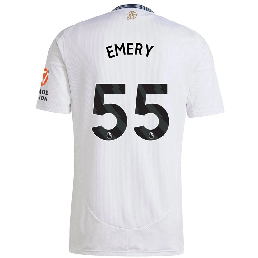 Danxen Dětské Lander Emery #55 Bílý Daleko Hráčské Dresy 2024/25 Dres