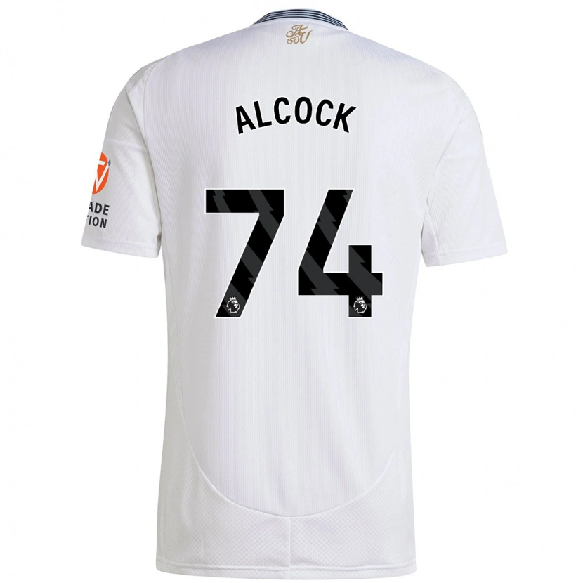 Danxen Dětské Todd Alcock #74 Bílý Daleko Hráčské Dresy 2024/25 Dres