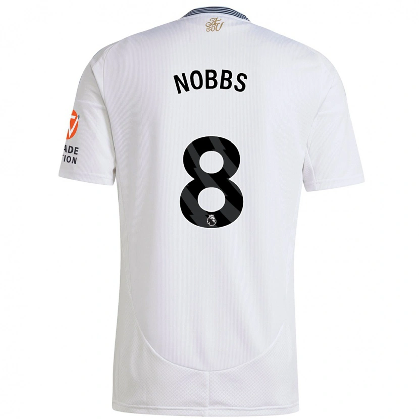 Danxen Dětské Jordan Nobbs #8 Bílý Daleko Hráčské Dresy 2024/25 Dres