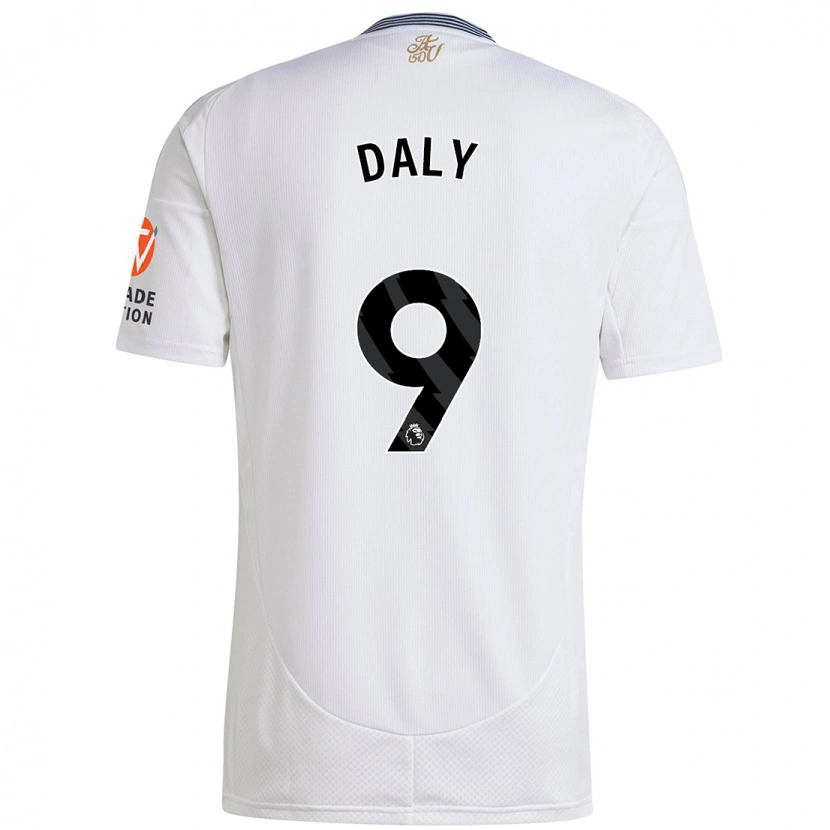 Danxen Dětské Rachel Daly #9 Bílý Daleko Hráčské Dresy 2024/25 Dres