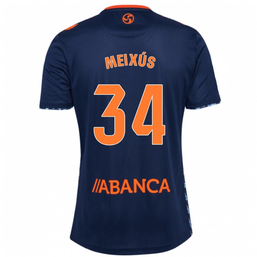 Danxen Dětské Pablo Meixús #34 Námořnická Modř Daleko Hráčské Dresy 2024/25 Dres