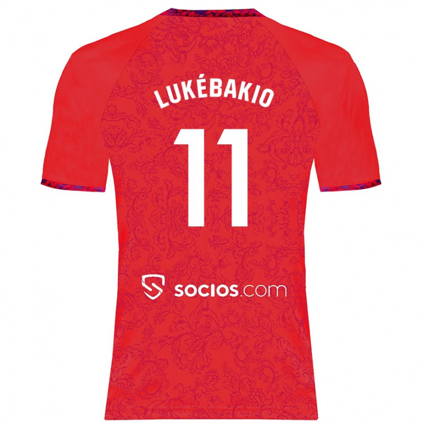 Danxen Dětské Dodi Lukébakio #11 Červený Daleko Hráčské Dresy 2024/25 Dres