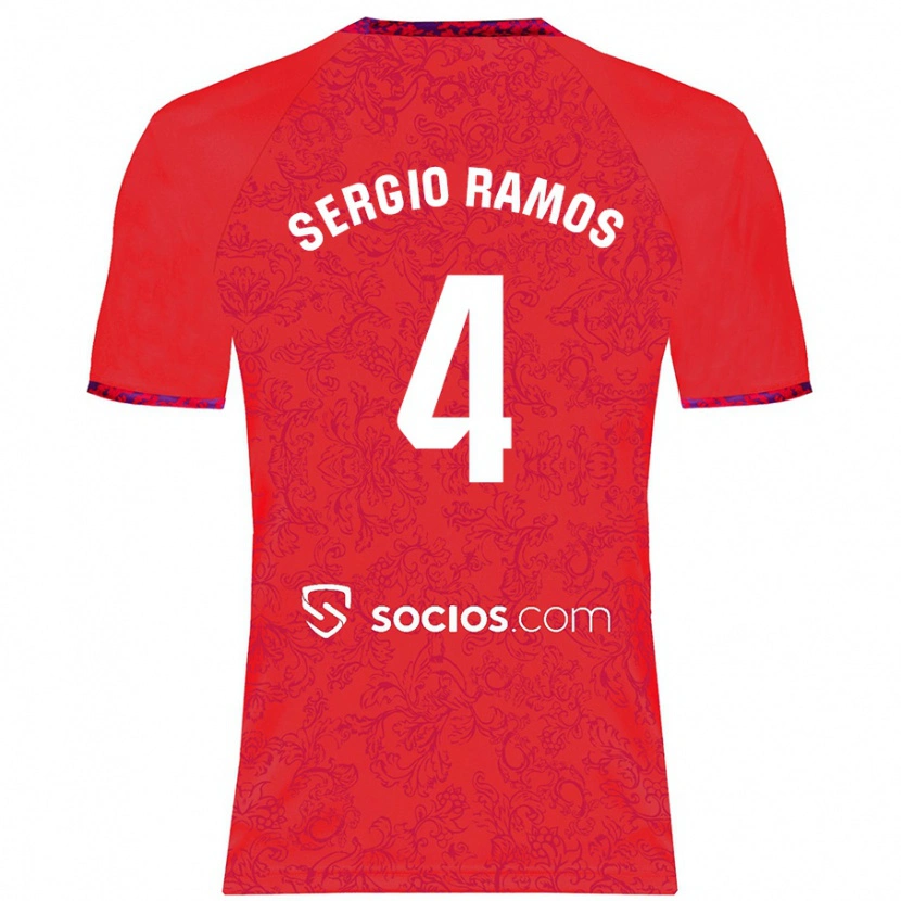 Danxen Dětské Sergio Ramos #4 Červený Daleko Hráčské Dresy 2024/25 Dres