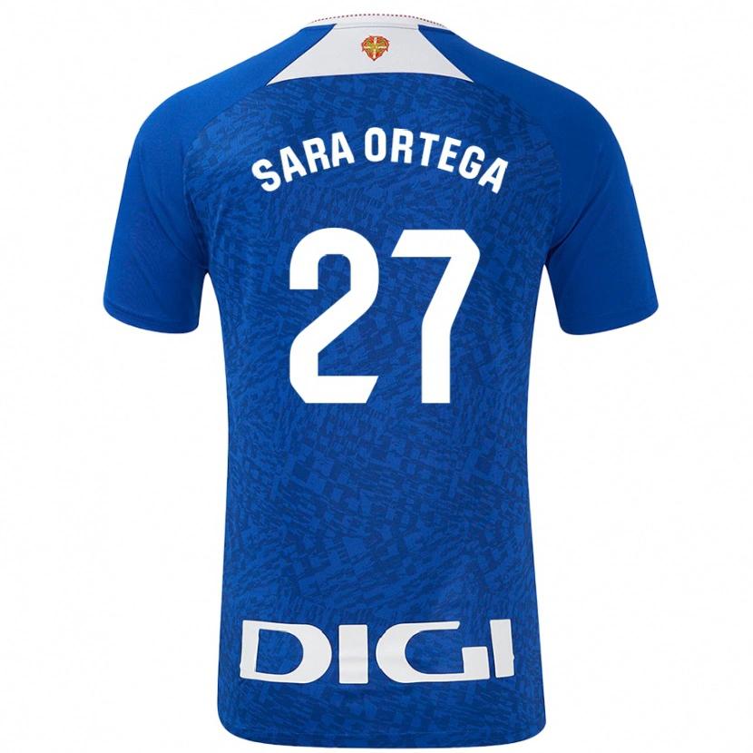 Danxen Dětské Sara Ortega Ruiz #27 Královská Modř Daleko Hráčské Dresy 2024/25 Dres