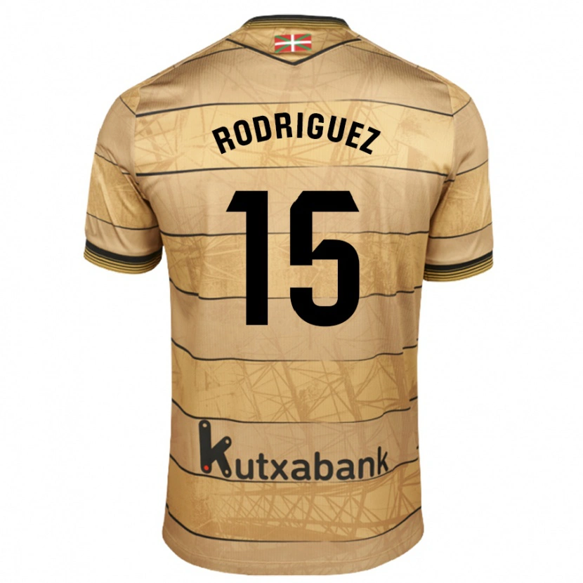 Danxen Dětské Peru Rodríguez #15 Hnědý Daleko Hráčské Dresy 2024/25 Dres