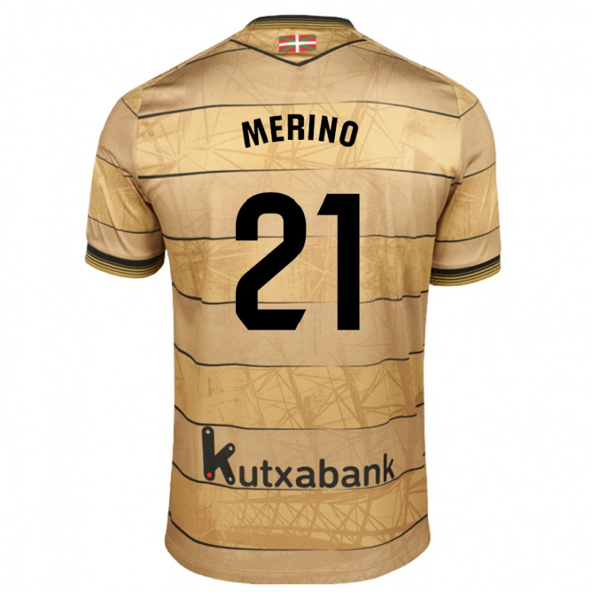 Danxen Dětské Jon Merino #21 Hnědý Daleko Hráčské Dresy 2024/25 Dres