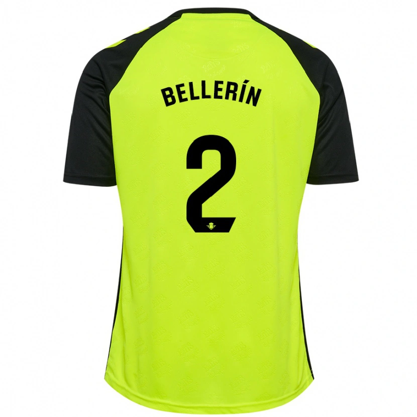 Danxen Dětské Héctor Bellerín #2 Fluorescenční Žlutá Černá Daleko Hráčské Dresy 2024/25 Dres