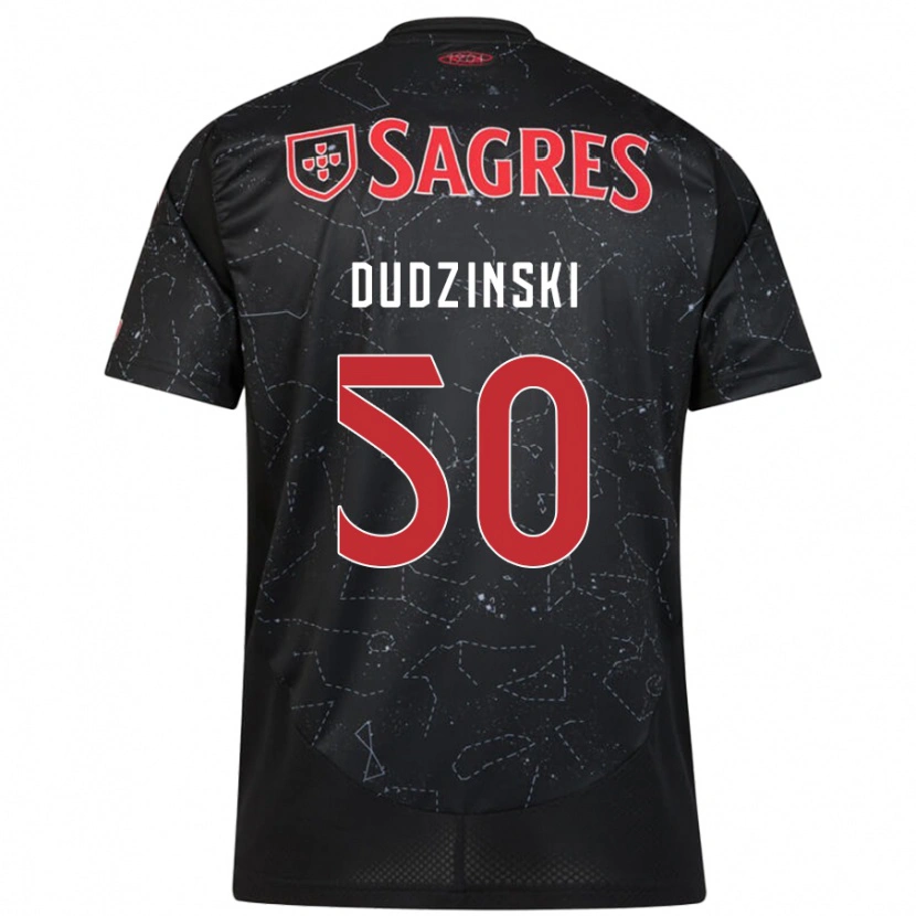 Danxen Dětské Marcel Dudzinski #50 Černá Červená Daleko Hráčské Dresy 2024/25 Dres